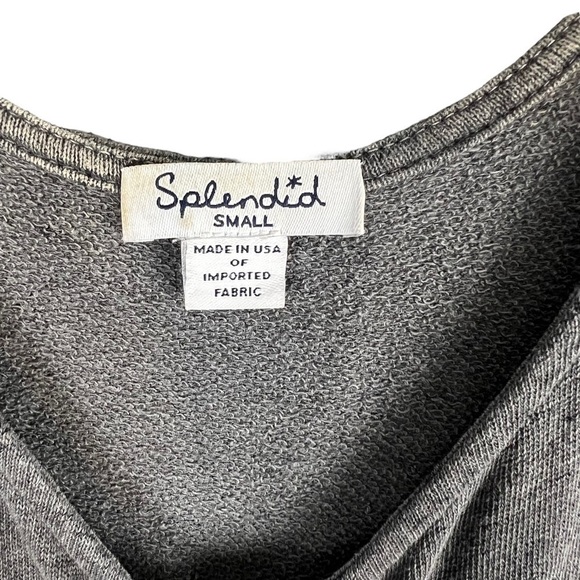 Splendid Jersey Knit Jogger V Neck Jumpsuit Loungewear Size Small - Picture 8 of 9